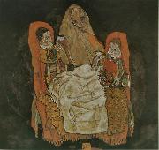 Egon Schiele Mutter mit zwei Kindern oil painting artist